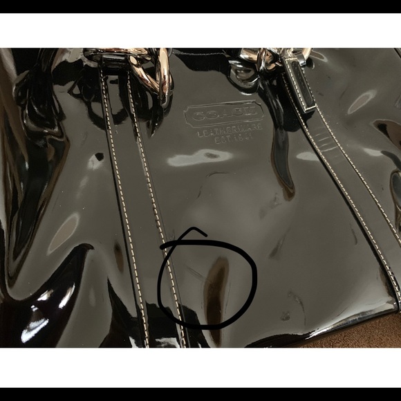 Coach black patent leather bag - Picture 8 of 8